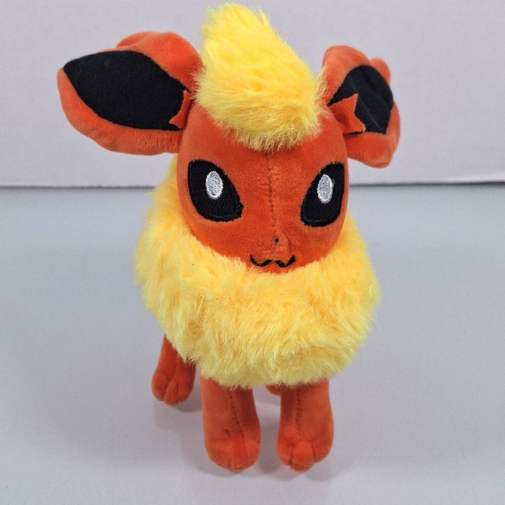 Flareon Pokemon Center 2018 Plush 7" Stuffed Toy Doll Japanese Evee